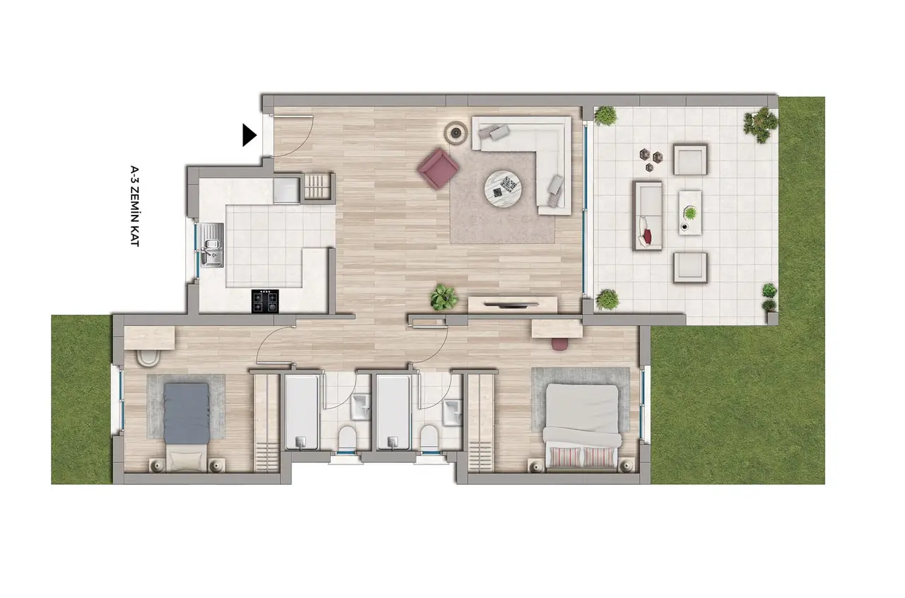 Plantegning – The Cove
