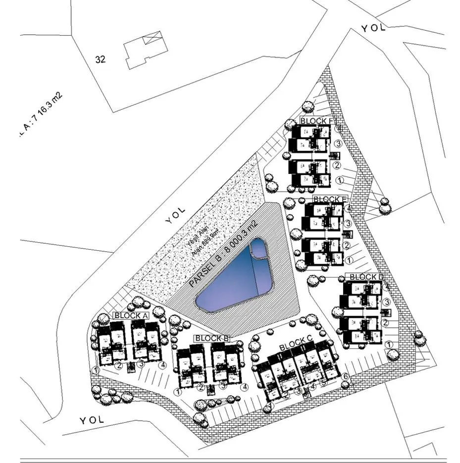Plantegning – Tatlisu Marina